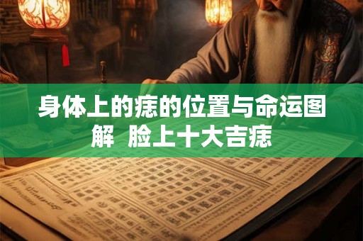 身体上的痣的位置与命运图解  脸上十大吉痣