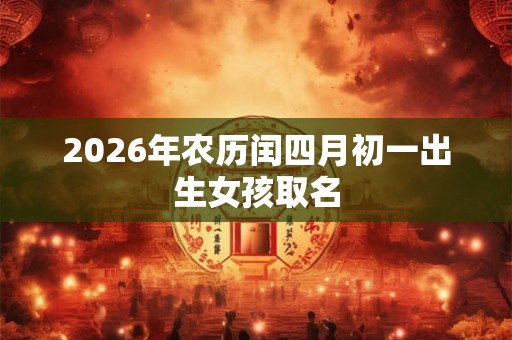 2026年农历闰四月初一出生女孩取名