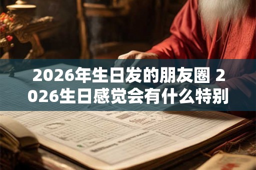 2026年生日发的朋友圈 2026生日感觉会有什么特别惊喜