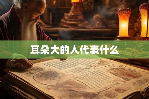 耳朵大的人代表什么 耳朵大的人代表什么