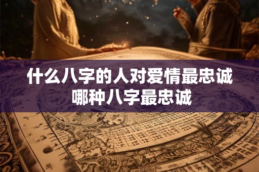 什么八字的人对爱情最忠诚 哪种八字最忠诚