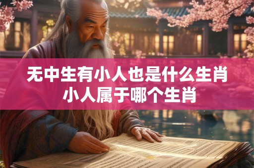无中生有小人也是什么生肖 小人属于哪个生肖