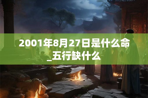 2001年8月27日是什么命_五行缺什么