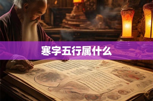寒字五行属什么