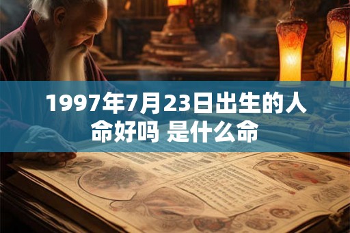 1997年7月23日出生的人命好吗 是什么命 1997年7月23日出生的人命好吗 是什么命
