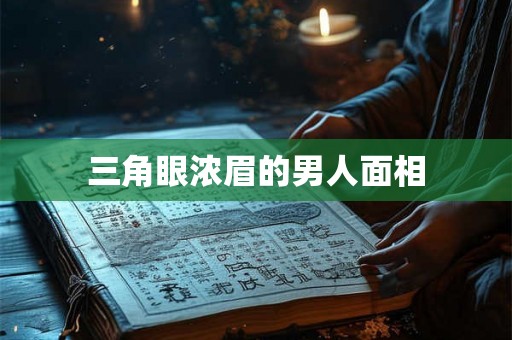 三角眼浓眉的男人面相