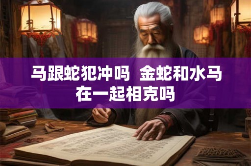 马跟蛇犯冲吗  金蛇和水马在一起相克吗