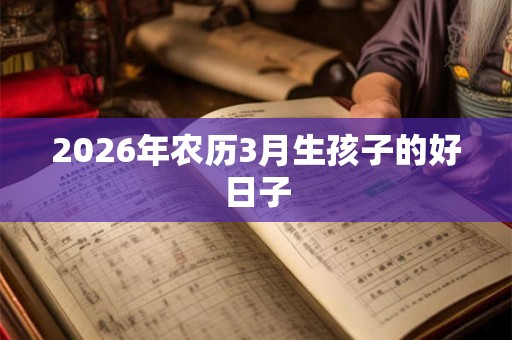 2026年农历3月生孩子的好日子 2026年农历3月生孩子的好日子