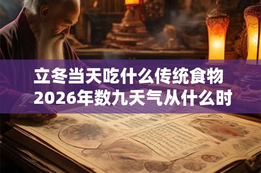 立冬当天吃什么传统食物 2026年数九天气从什么时候开始算起 立冬当天吃什么传统食物 2026年数九天气从什么时候开始算起