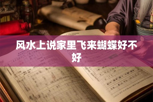 风水上说家里飞来蝴蝶好不好
