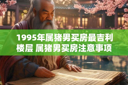 1995年属猪男买房最吉利楼层 属猪男买房注意事项