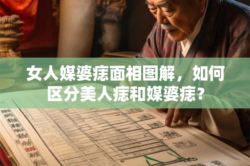 女人媒婆痣面相图解，如何区分美人痣和媒婆痣？