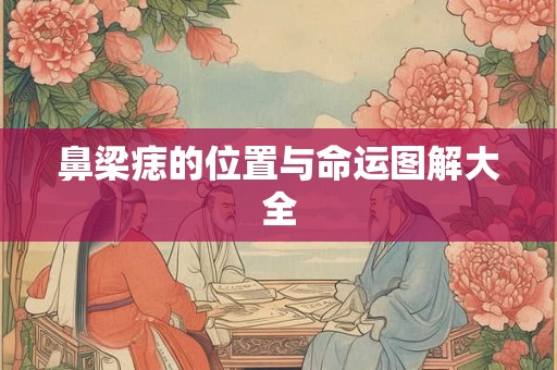 鼻梁痣的位置与命运图解大全