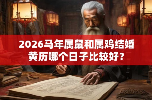 2026马年属鼠和属鸡结婚黄历哪个日子比较好？