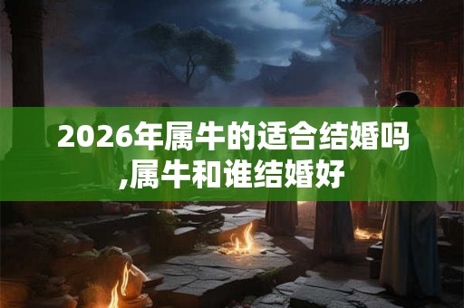 2026年属牛的适合结婚吗,属牛和谁结婚好