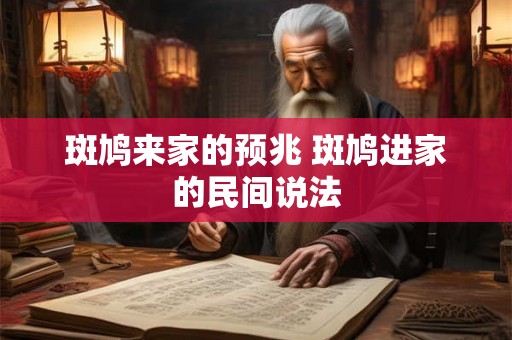 斑鸠来家的预兆 斑鸠进家的民间说法