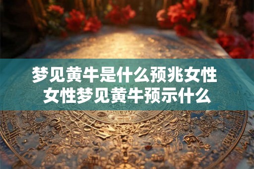 梦见黄牛是什么预兆女性 女性梦见黄牛预示什么