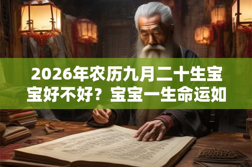 2026年农历九月二十生宝宝好不好？宝宝一生命运如何？