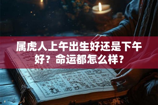 属虎人上午出生好还是下午好？命运都怎么样？