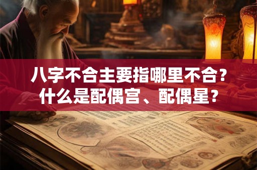 八字不合主要指哪里不合？什么是配偶宫、配偶星？