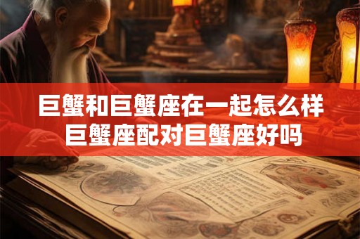 巨蟹和巨蟹座在一起怎么样 巨蟹座配对巨蟹座好吗