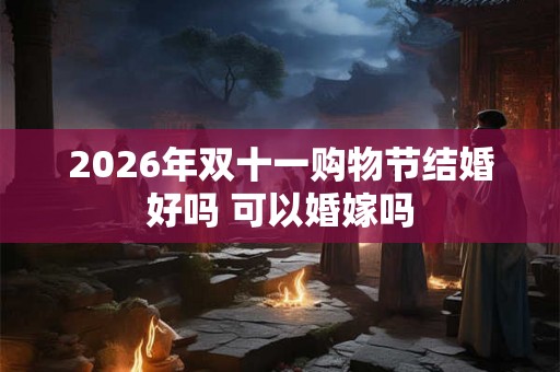 2026年双十一购物节结婚好吗 可以婚嫁吗