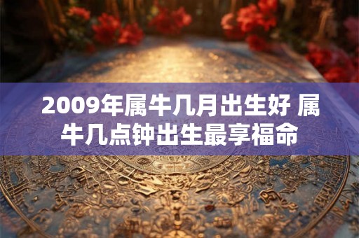 2009年属牛几月出生好 属牛几点钟出生最享福命 2009年属牛几月出生好 属牛几点钟出生最享福命