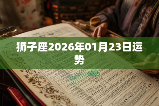 狮子座2026年01月23日运势