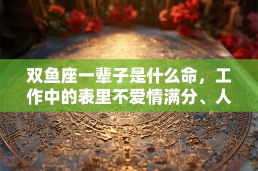 双鱼座一辈子是什么命，工作中的表里不爱情满分、人际交往悲喜参半