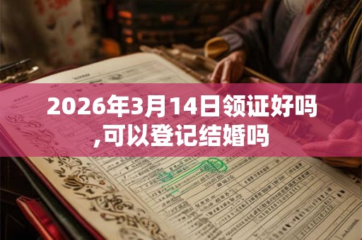 2026年3月14日领证好吗,可以登记结婚吗