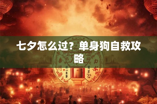 七夕怎么过？单身狗自救攻略