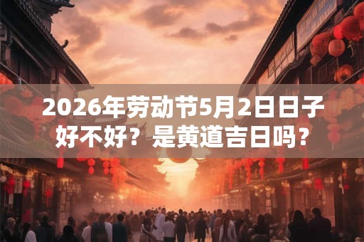 2026年劳动节5月2日日子好不好？是黄道吉日吗？