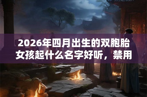 2026年四月出生的双胞胎女孩起什么名字好听，禁用什么字
