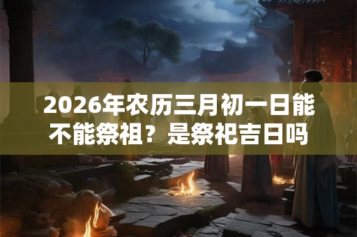 2026年农历三月初一日能不能祭祖？是祭祀吉日吗