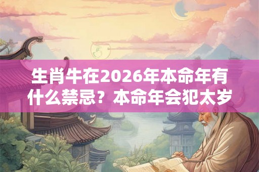 生肖牛在2026年本命年有什么禁忌?本命年会犯太岁吗? 生肖牛在2026年本命年有什么禁忌?本命年会犯太岁吗?