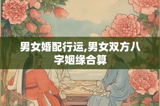 男女婚配行运,男女双方八字姻缘合算