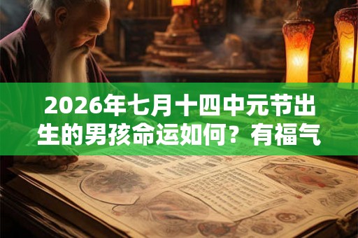 2026年七月十四中元节出生的男孩命运如何？有福气吗？
