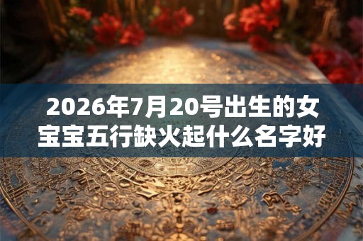 2026年7月20号出生的女宝宝五行缺火起什么名字好
