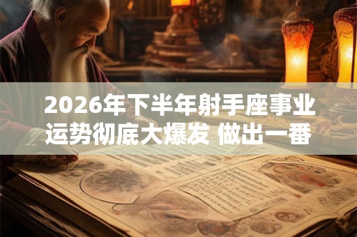 2026年下半年射手座事业运势彻底大爆发 做出一番成就 2026年下半年射手座事业运势彻底大爆发 做出一番成就