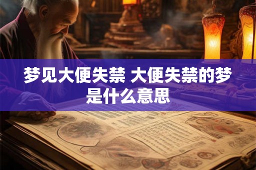 梦见大便失禁 大便失禁的梦是什么意思