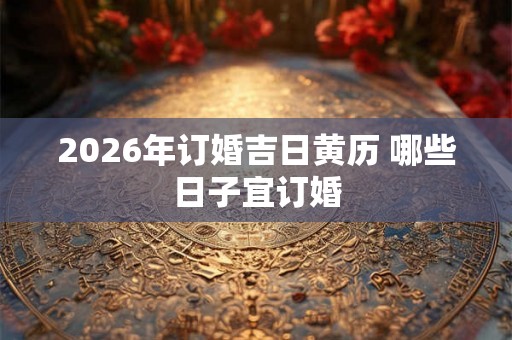 2026年订婚吉日黄历 哪些日子宜订婚