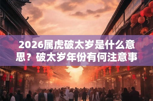 2026属虎破太岁是什么意思?破太岁年份有何注意事项? 2026属虎破太岁是什么意思?破太岁年份有何注意事项?