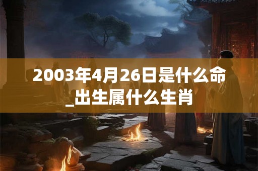 2003年4月26日是什么命_出生属什么生肖 2003年4月26日是什么命_出生属什么生肖