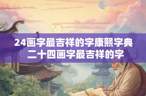 24画字最吉祥的字康熙字典  二十四画字最吉祥的字