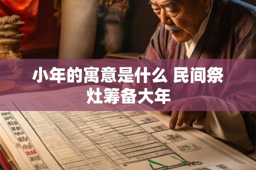 小年的寓意是什么 民间祭灶筹备大年