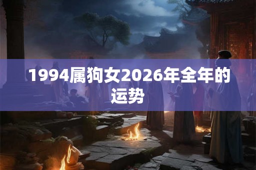 1994属狗女2026年全年的运势