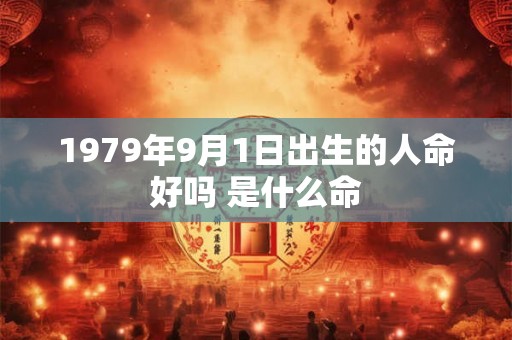 1979年9月1日出生的人命好吗 是什么命
