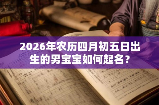 2026年农历四月初五日出生的男宝宝如何起名? 2026年农历四月初五日出生的男宝宝如何起名?