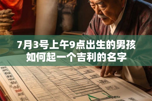 7月3号上午9点出生的男孩如何起一个吉利的名字 7月3号上午9点出生的男孩如何起一个吉利的名字