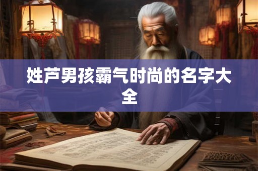 姓芦男孩霸气时尚的名字大全